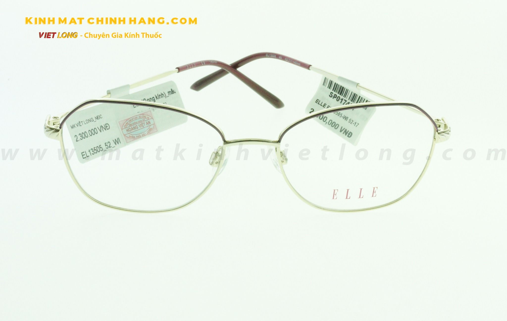  GỌNG KÍNH ELLE EL13505-WI 52-17 