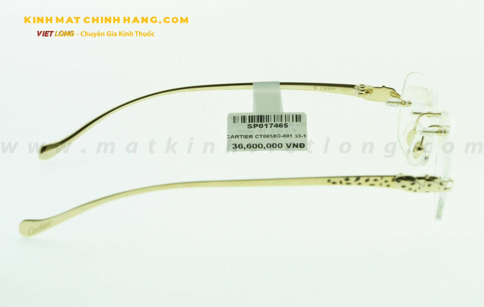  GỌNG KÍNH CARTIER CT0058O-001 53-18 