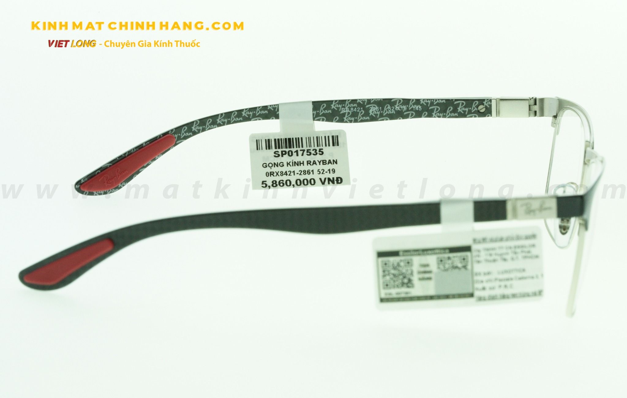  GỌNG KÍNH RAYBAN 0RX8421-2861 52-19 