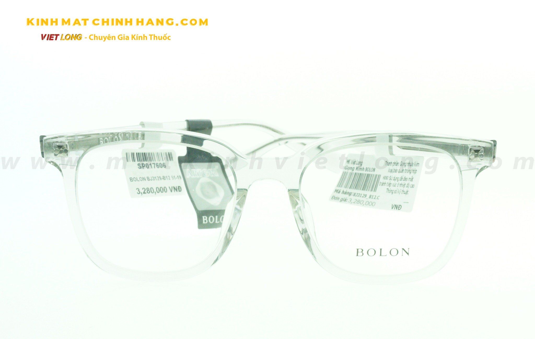  GỌNG KÍNH BOLON BJ3129-B12 51-19 