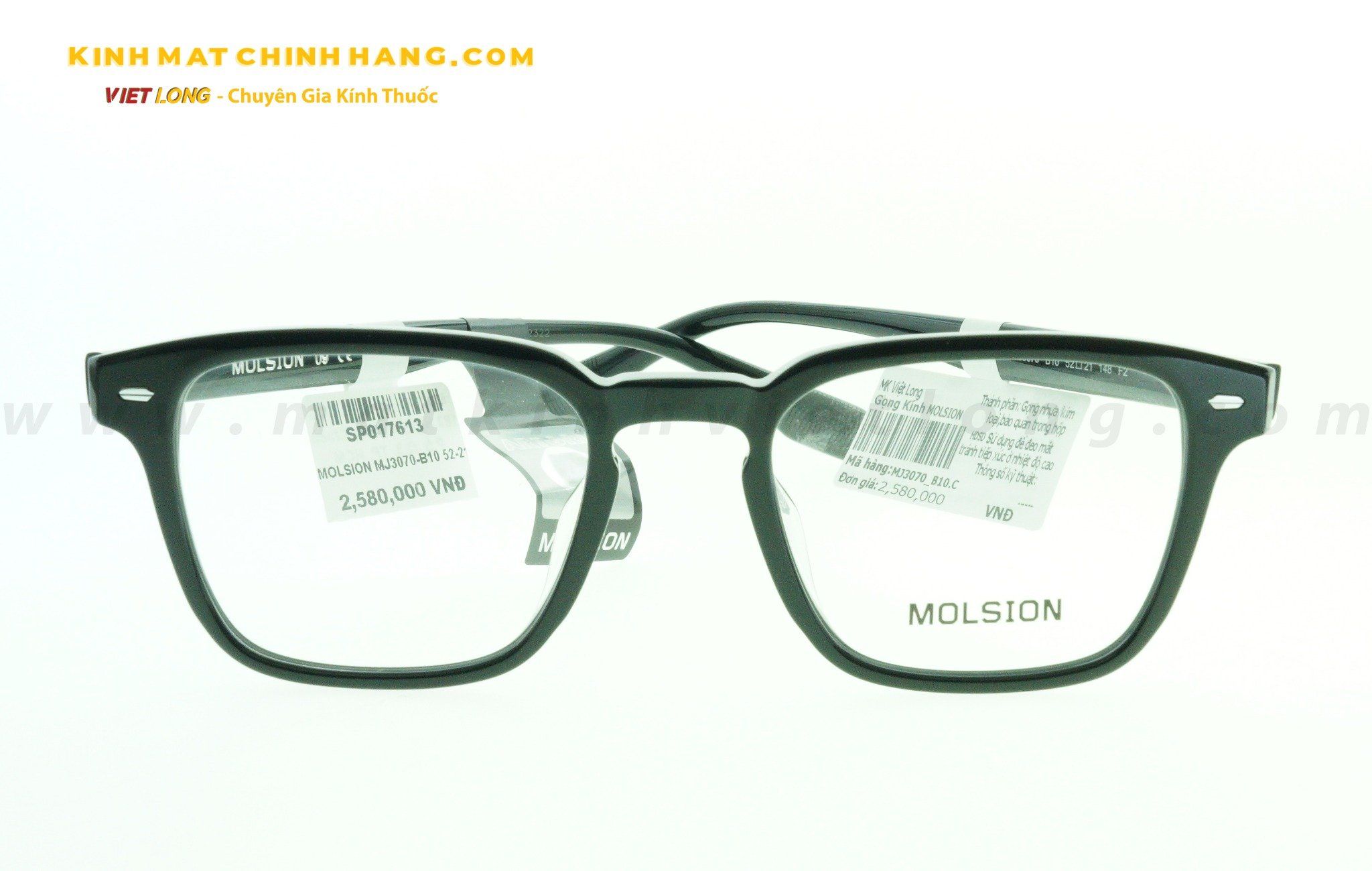  GỌNG KÍNH MOLSION MJ3070-B10 52-21 