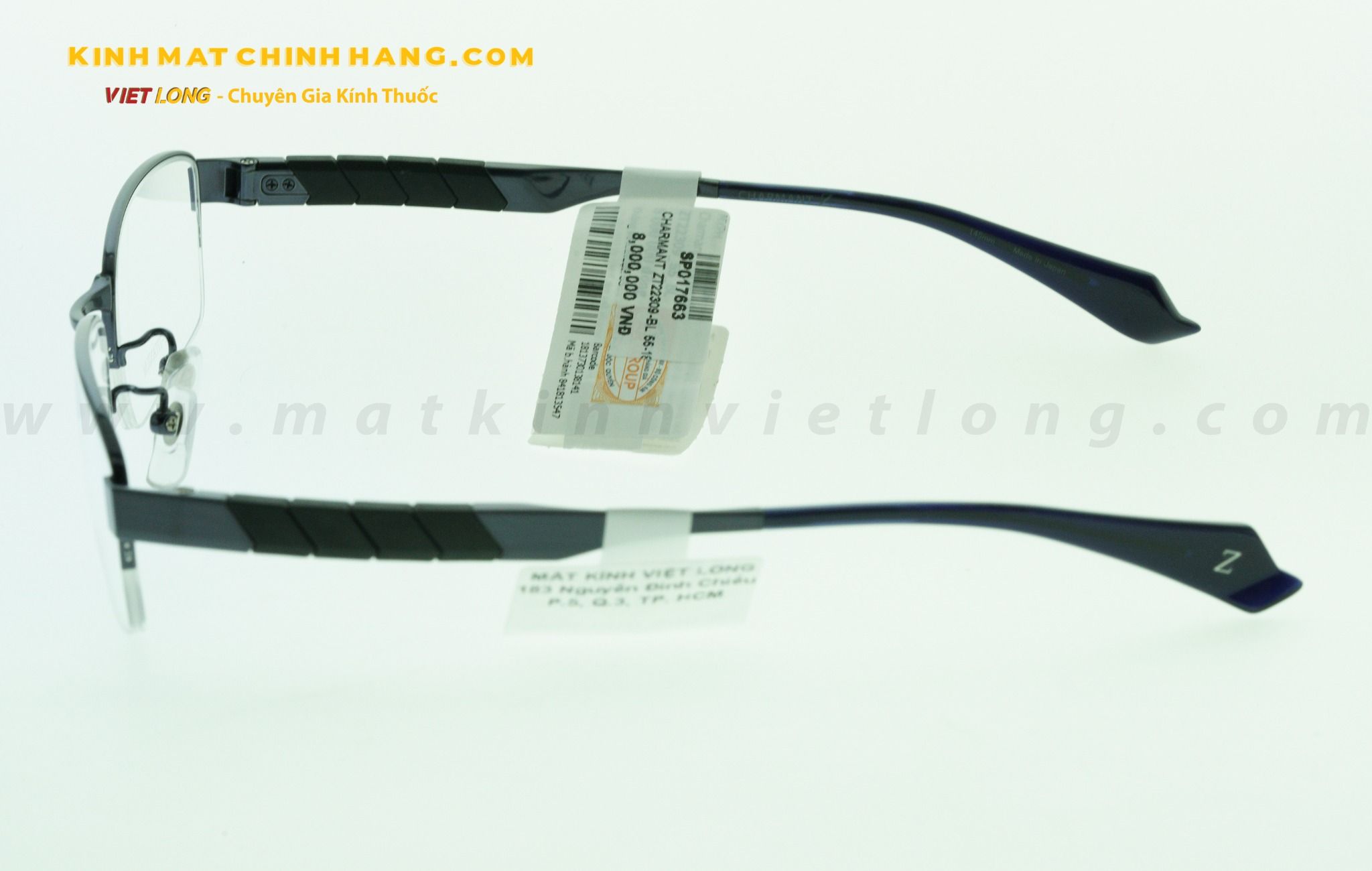  GỌNG KÍNH CHARMANT ZT22309-BL 55-18 