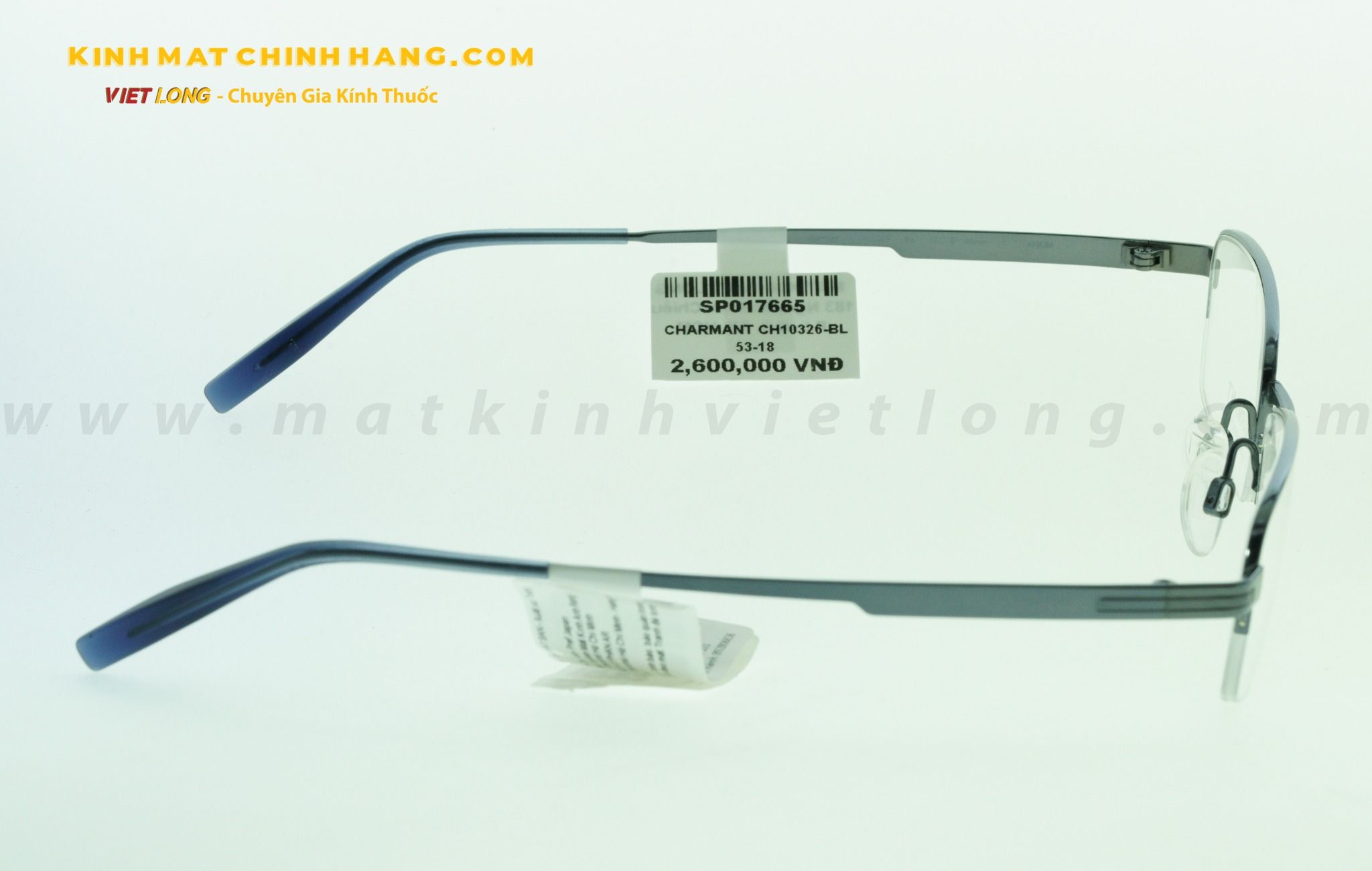  GỌNG KÍNH CHARMANT CH10326-BL 53-18 