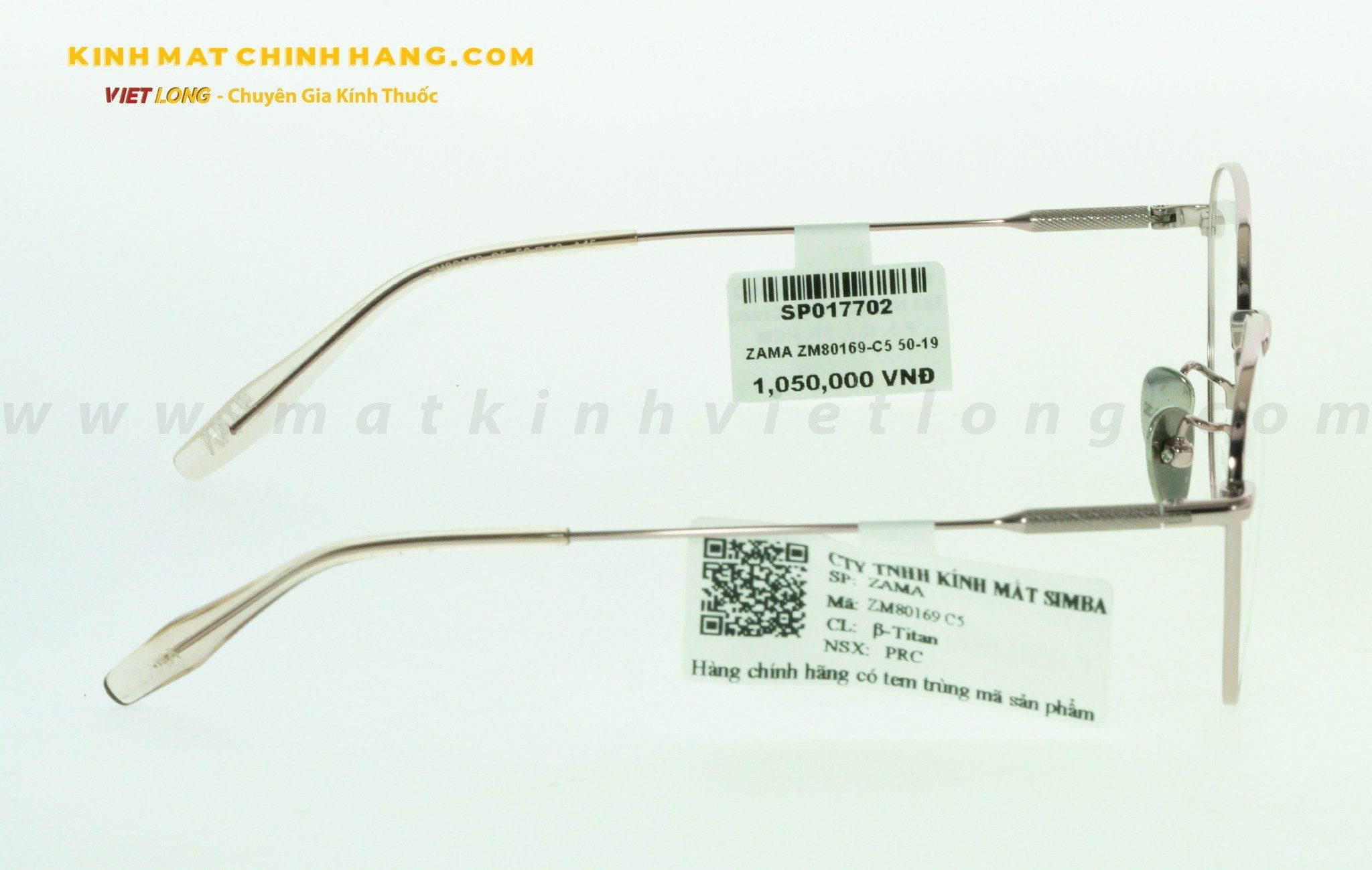  GỌNG KÍNH ZAMA ZM80169-C5 50-19 