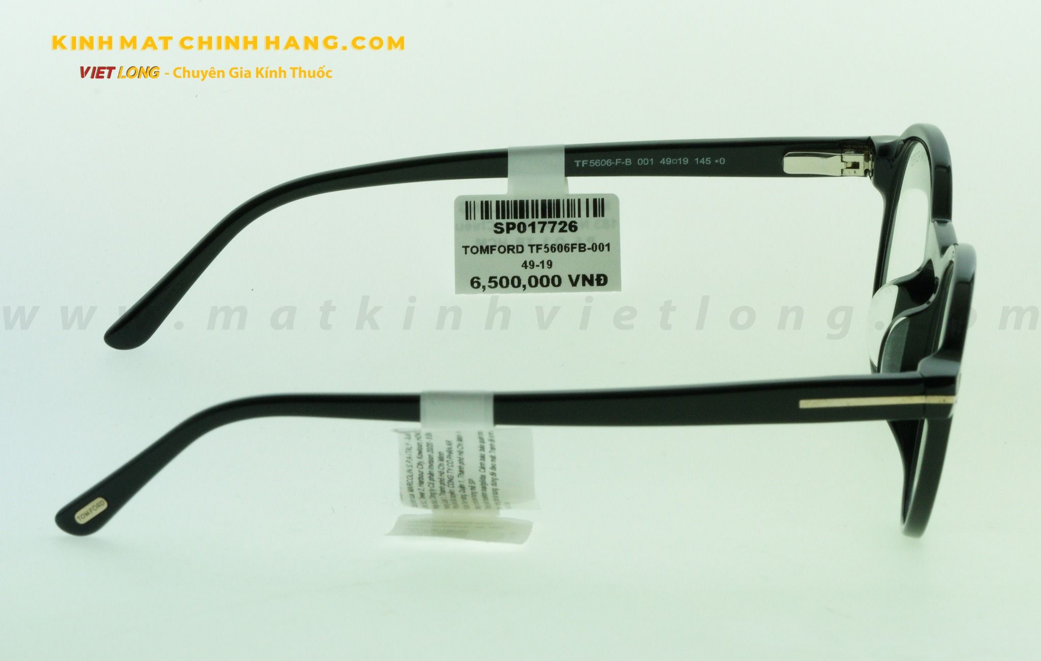  GỌNG KÍNH TOMFORD TF5606FB-001 49-19 