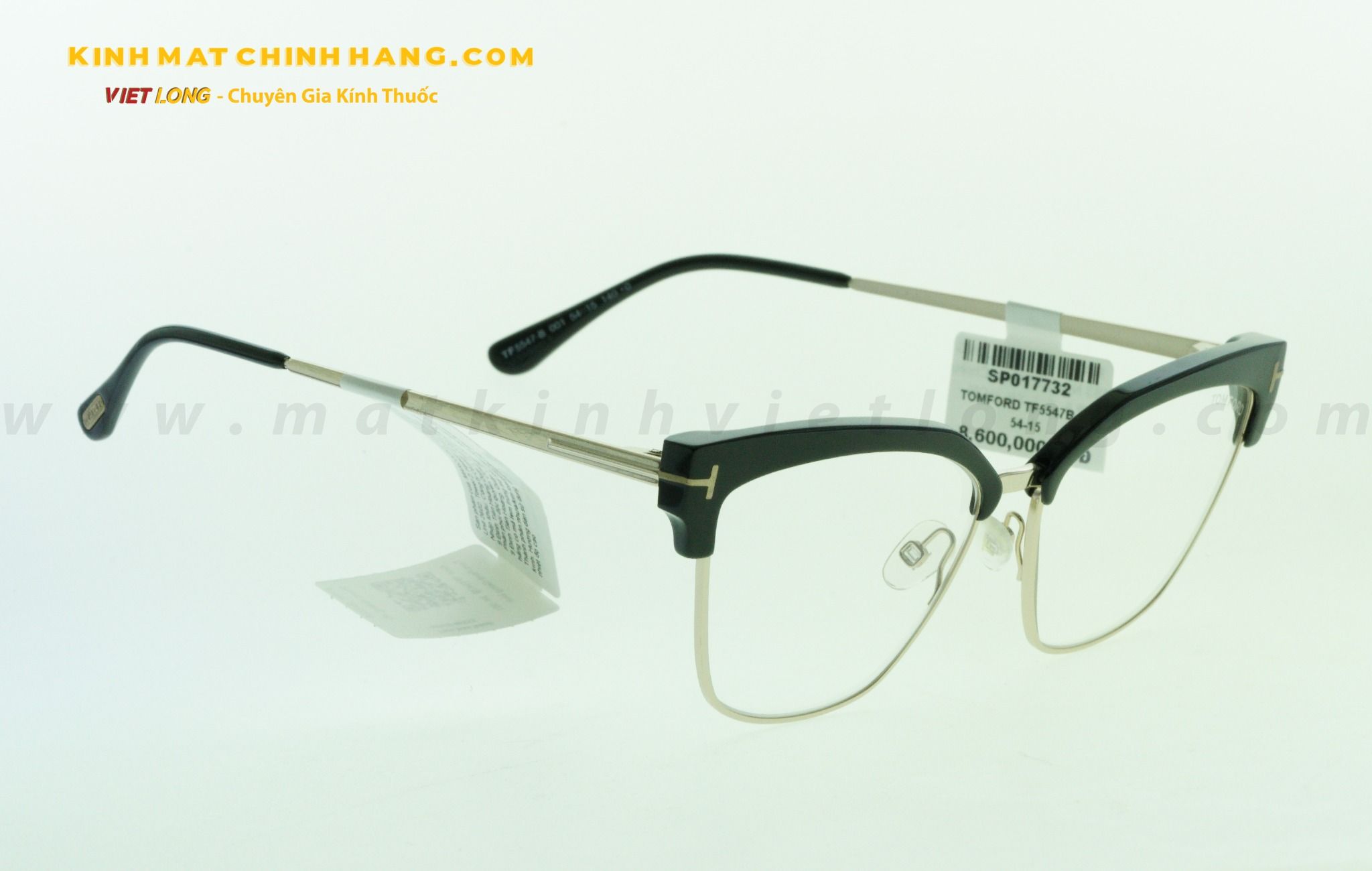  GỌNG KÍNH TOMFORD TF5547B-001 54-15 