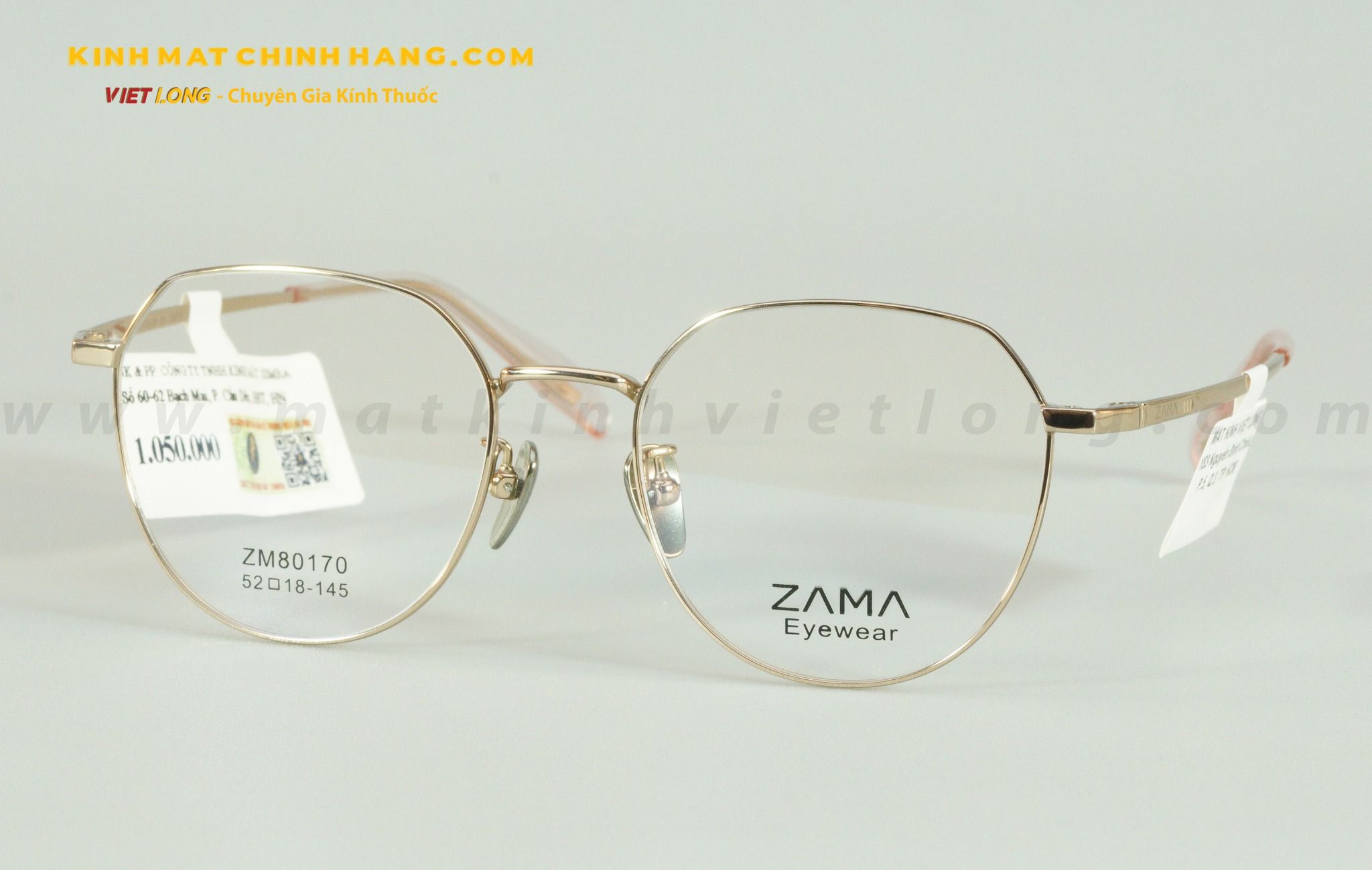  GỌNG KÍNH ZAMA ZM80170-C3 52-18 