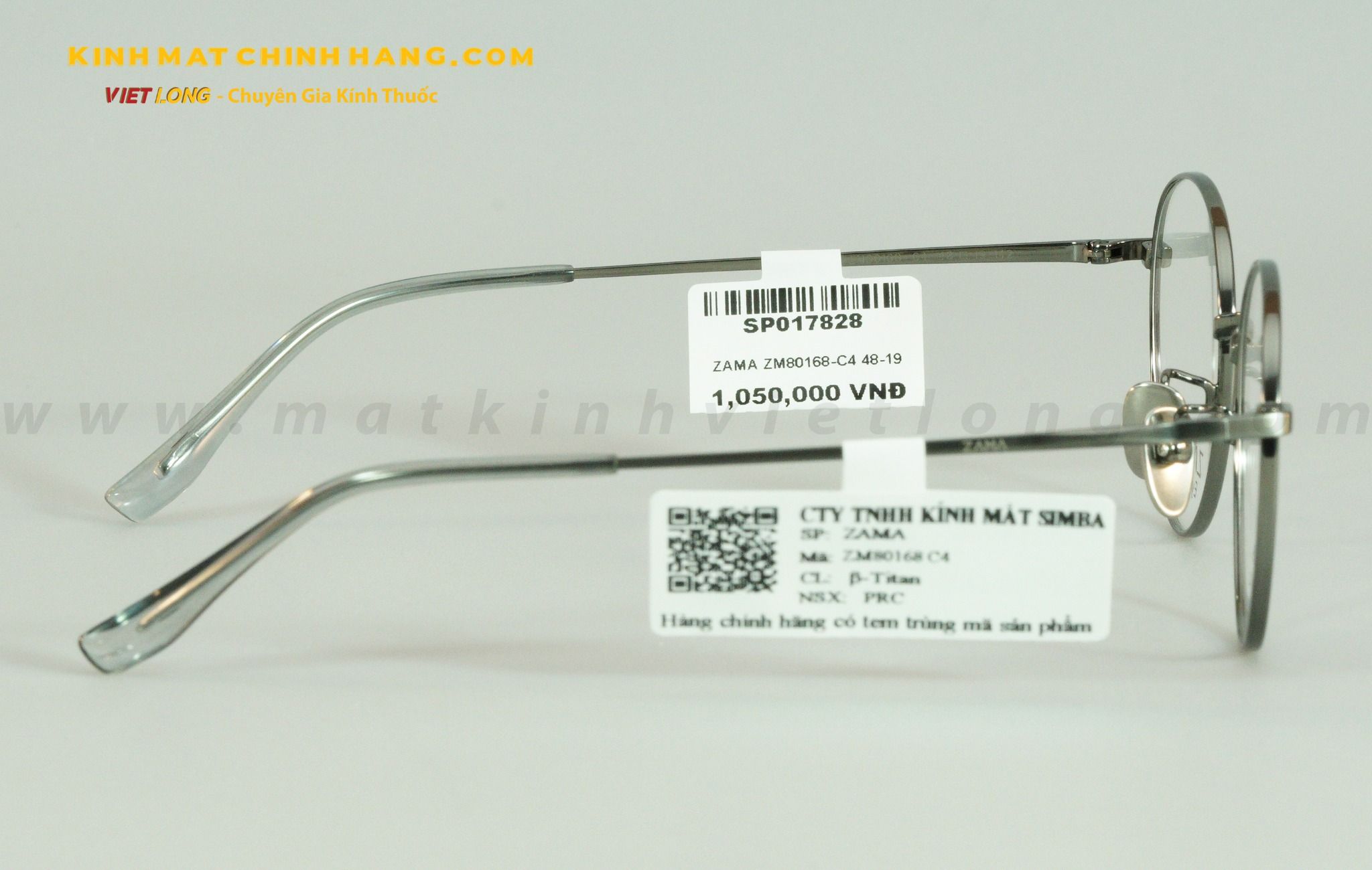  GỌNG KÍNH ZAMA ZM80168-C4 48-19 