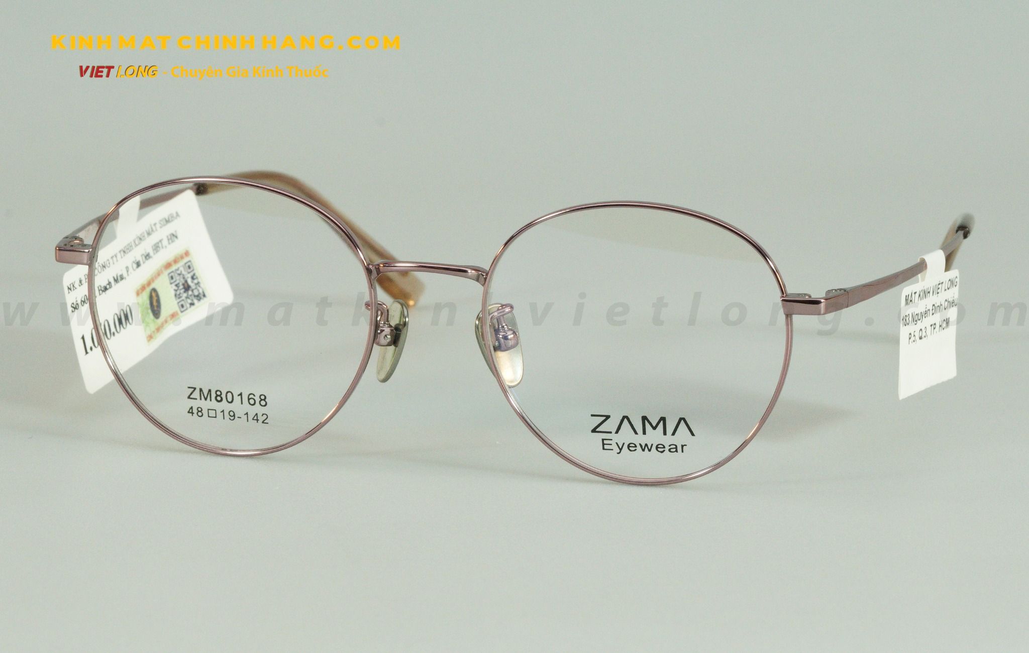  GỌNG KÍNH ZAMA ZM80168-C5 48-19 