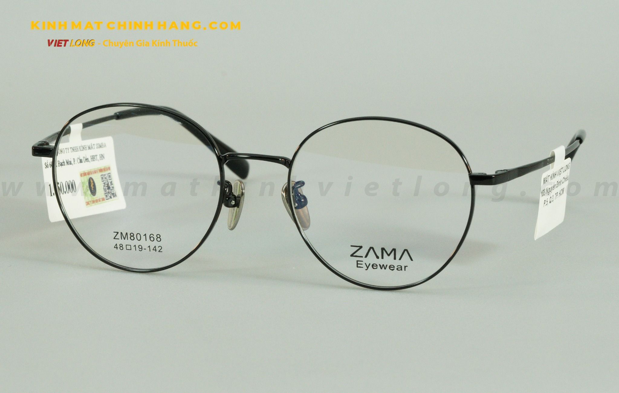  GỌNG KÍNH ZAMA ZM80168-C1 48-19 