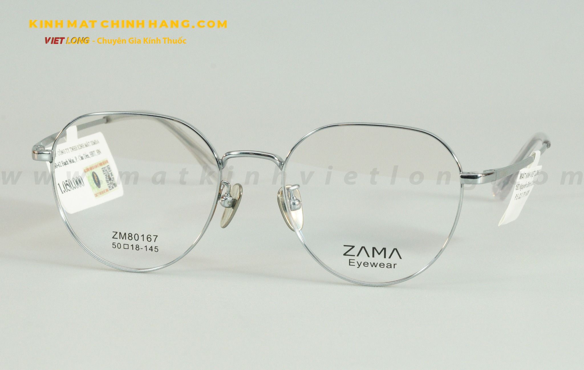  GỌNG KÍNH ZAMA ZM80167-C2 50-18 