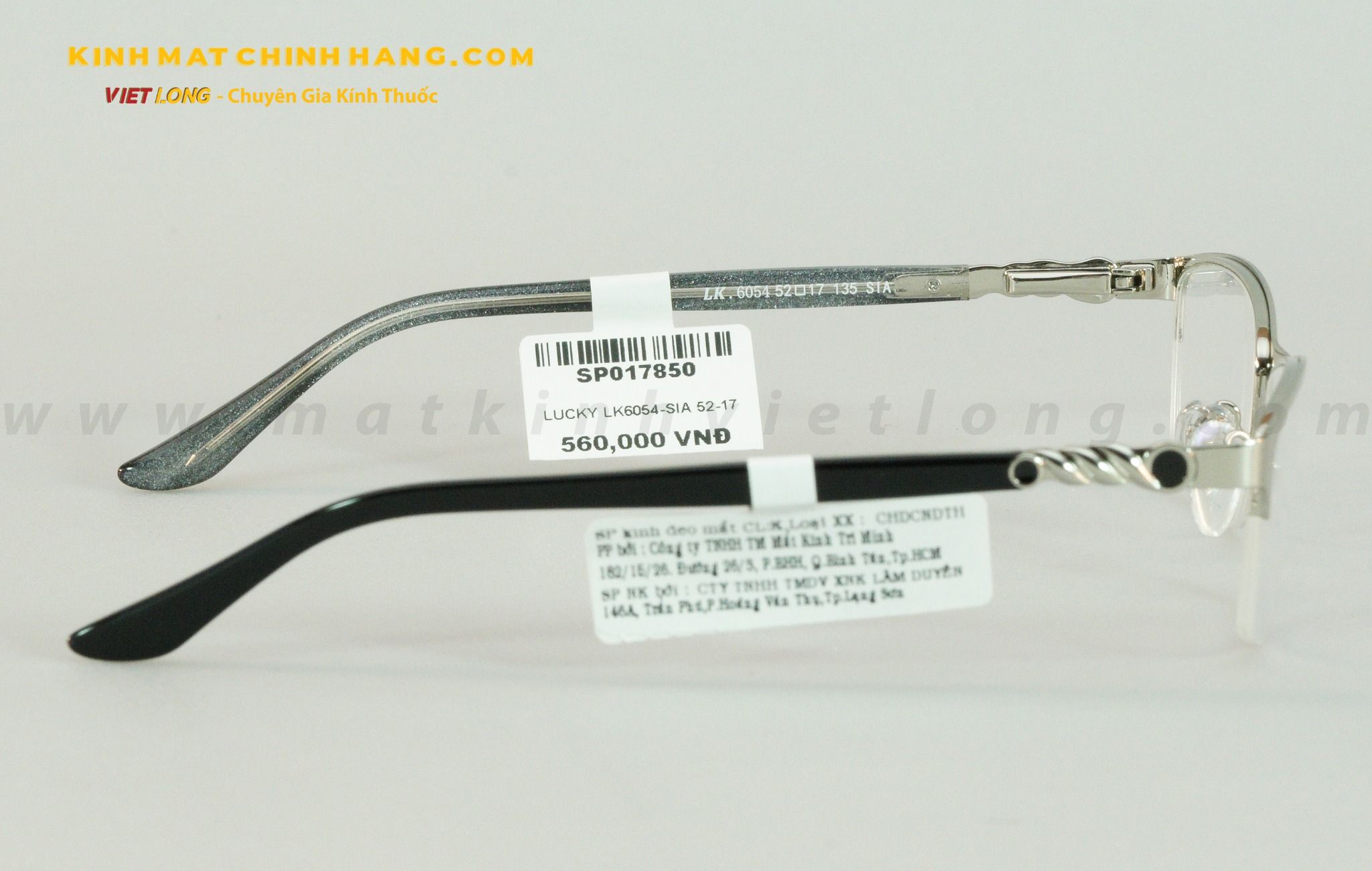  GỌNG KÍNH LUCKY LK6054-SIA 52-17 