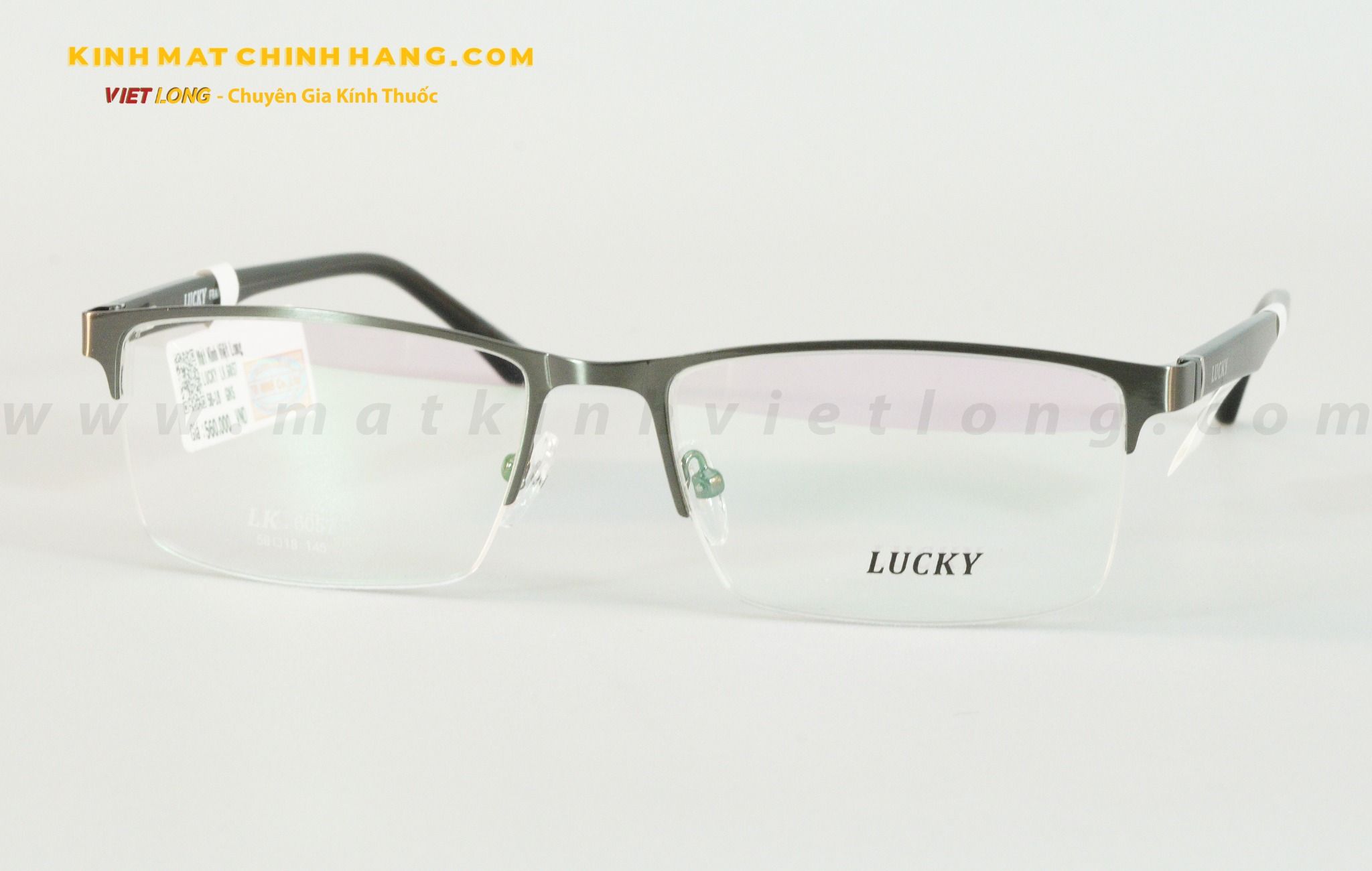  GỌNG KÍNH LUCKY LK6057-GNS 58-18 