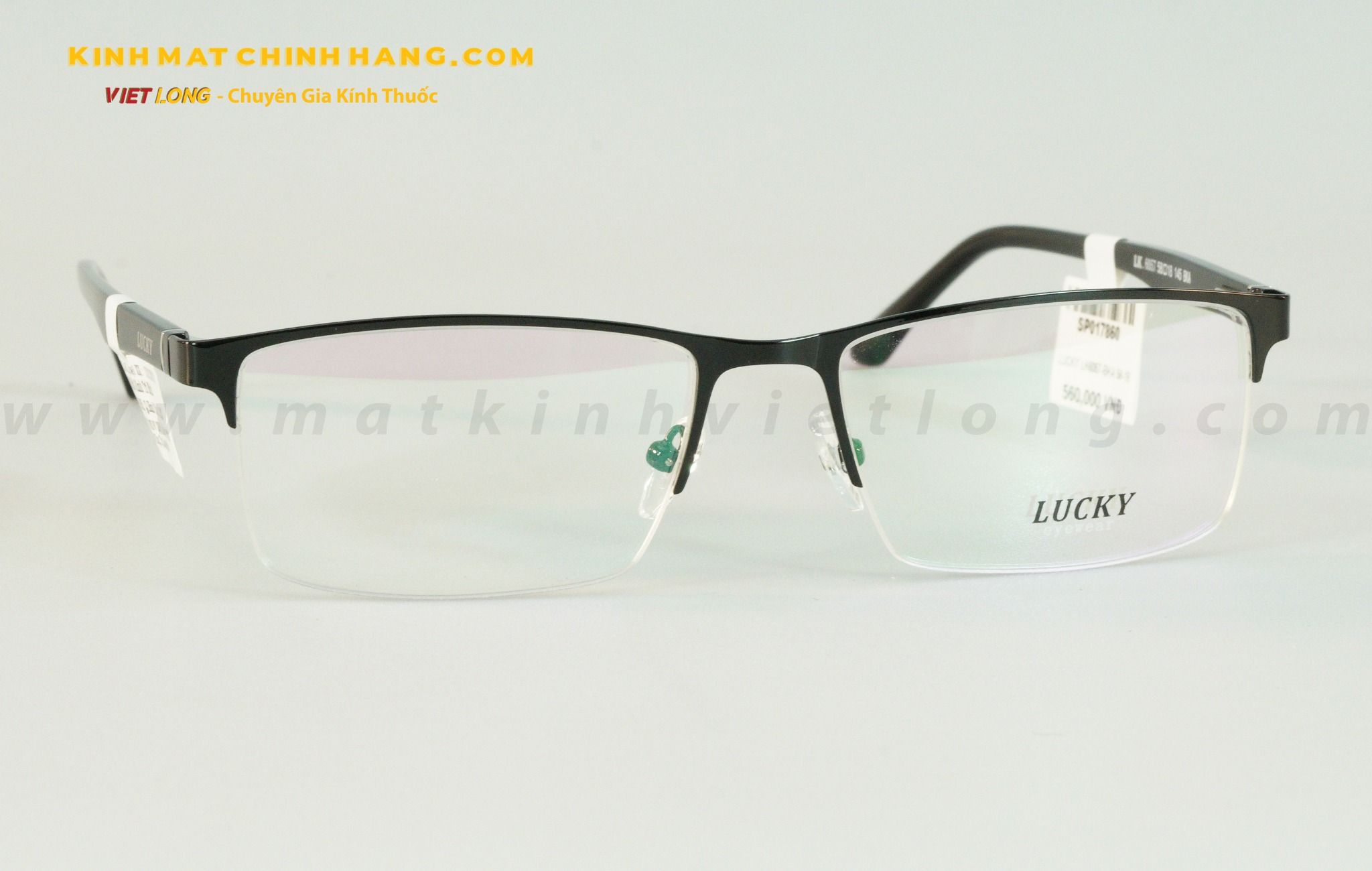  GỌNG KÍNH LUCKY LK6057-BKA 58-18 