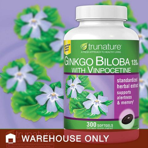  Viên uống bổ não Ginkgo Biloba Hàng Mỹ - 340 viên 