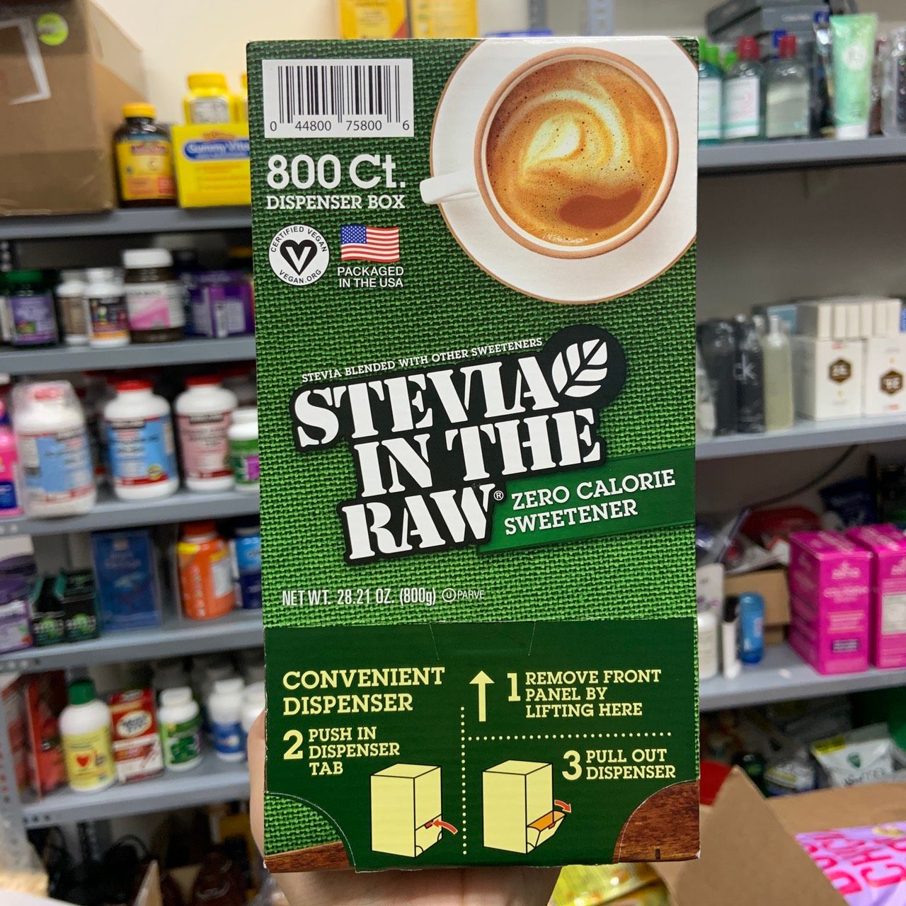 Đường ăn kiêng chiết xuất từ lá cỏ ngọt Stevia In The Raw Zero Calorie Sweetener