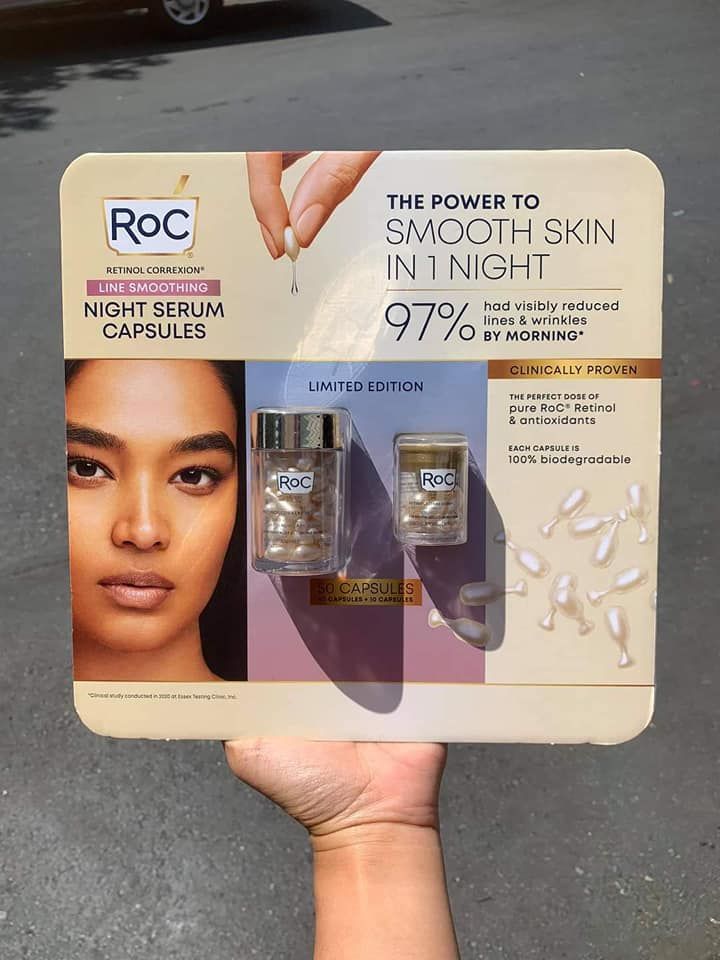Tinh chất chống lão hóa RoC Retinol Correxion Line Smoothing Night Serum Capsules