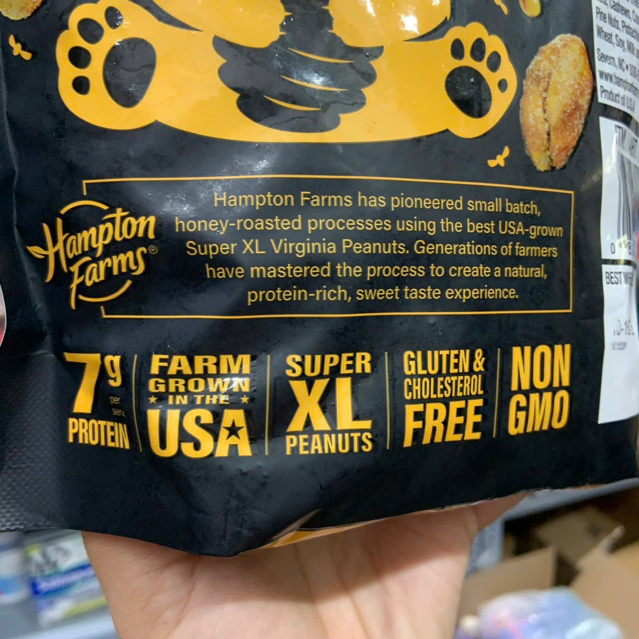 Đậu phộng rang tẩm mật ong Hampton Farms Super XL Peanuts Sweet Honey