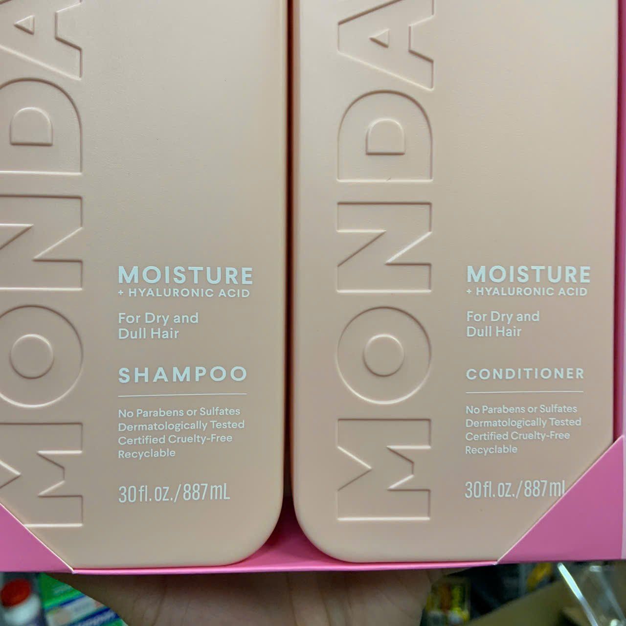 Bộ dầu gội và xả dành cho tóc hư tổn MONDAY Moisture Shampoo + Conditioner Set