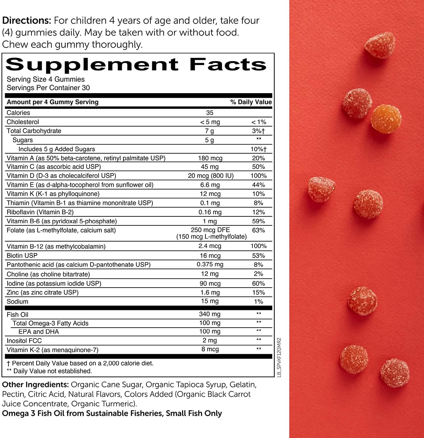 Kẹo dẻo vitamin tổng hợp cho trẻ em Smarty Pants Kids Formula Multivitamin