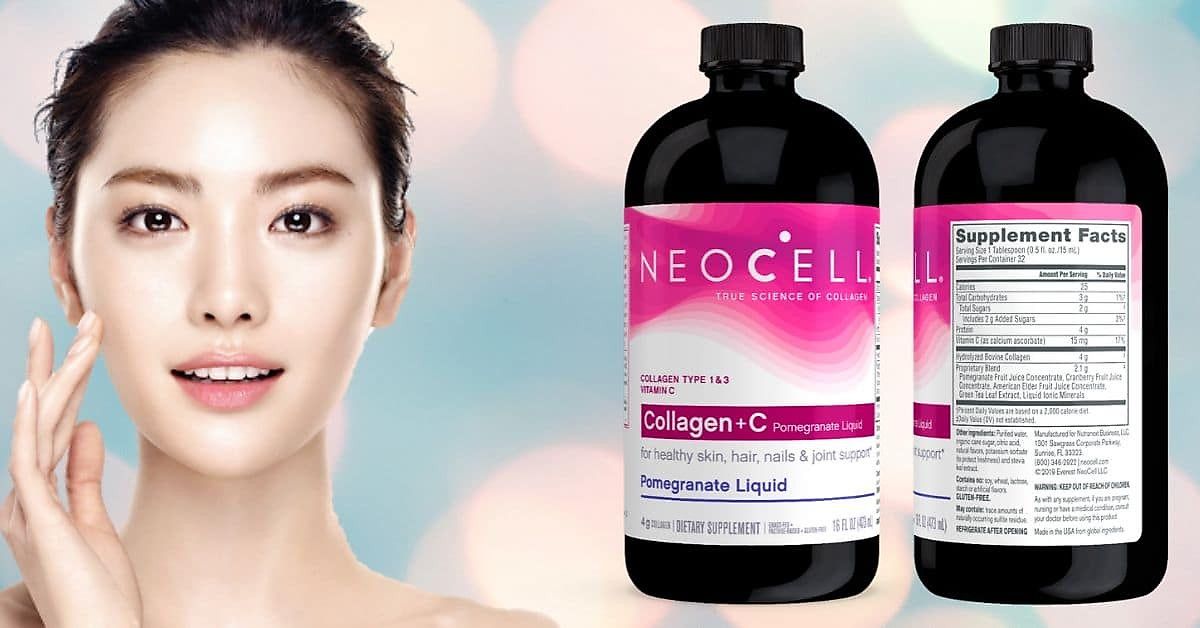 Nước Uống Collagen Lựu Neocell Collagen + C Pomegranate Liquid - 437ml