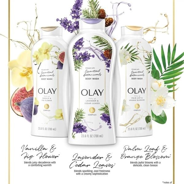 Bộ 3 chai sữa tắm Olay Essential Botanicals Body Wash