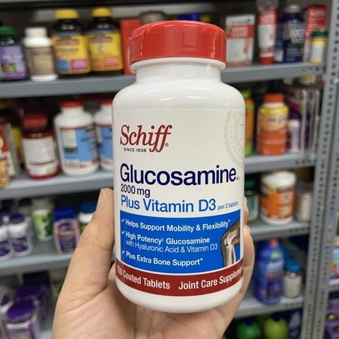  Viên uống hỗ trợ xương khớp Schiff Glucosamine 2000mg plus Vitamin D3 