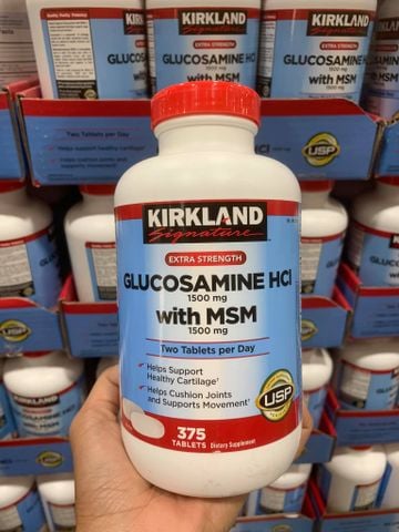  Viên uống hỗ trợ xương khớp Kirkland Glucosamine HCl with Msm & 1500mg 