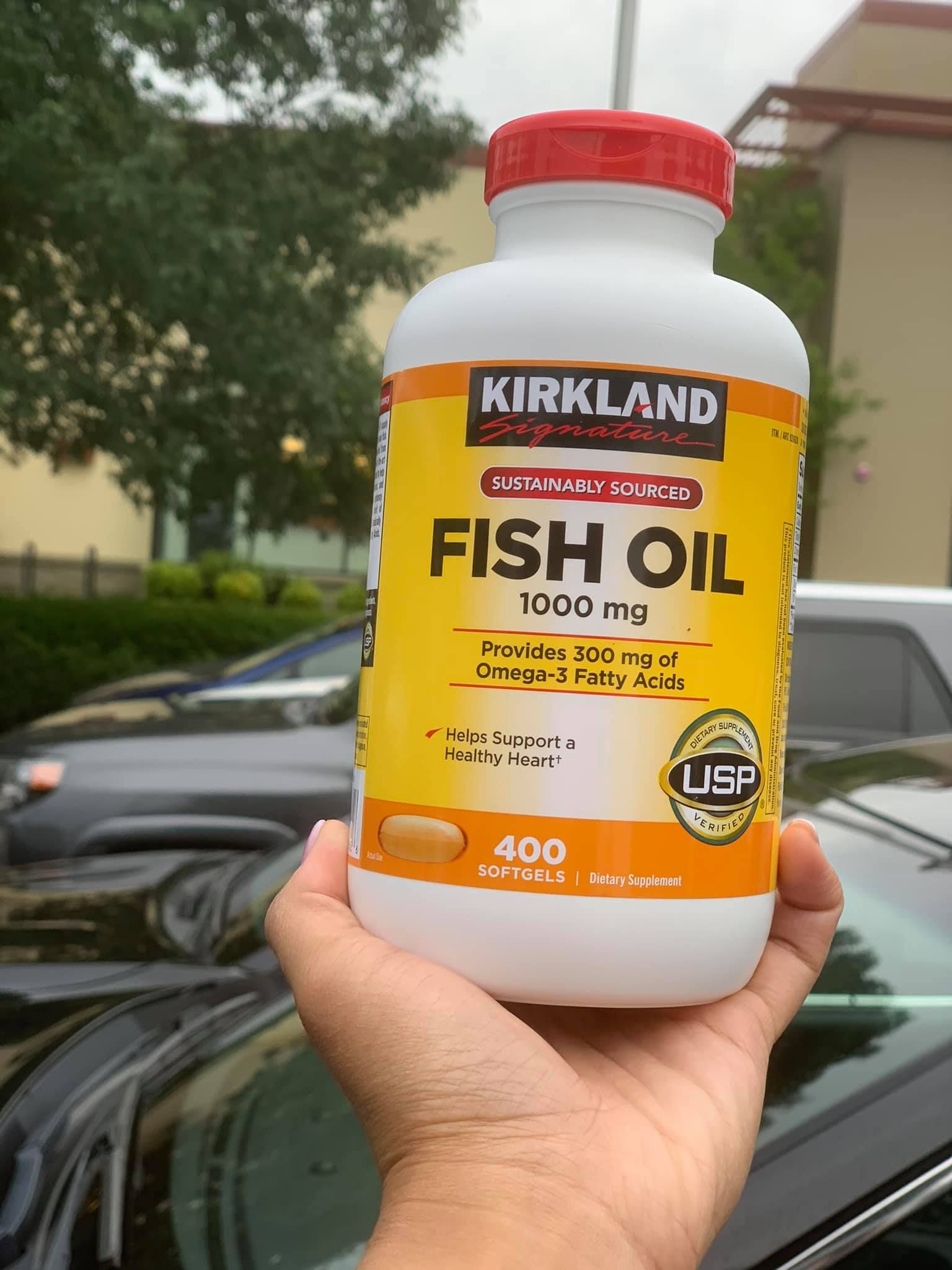 Viên uống dầu cá Kirkland Signature  Fish Oil 1000mg