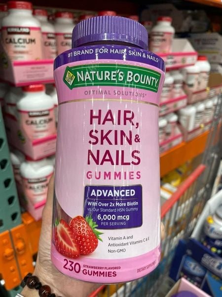 Kẹo dẻo đẹp da, móng, tóc Nature's Bounty Hair Skin Nails Gummies