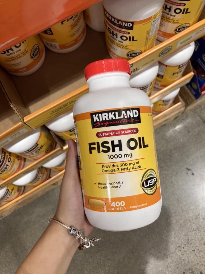 Viên uống dầu cá Kirkland Signature  Fish Oil 1000mg