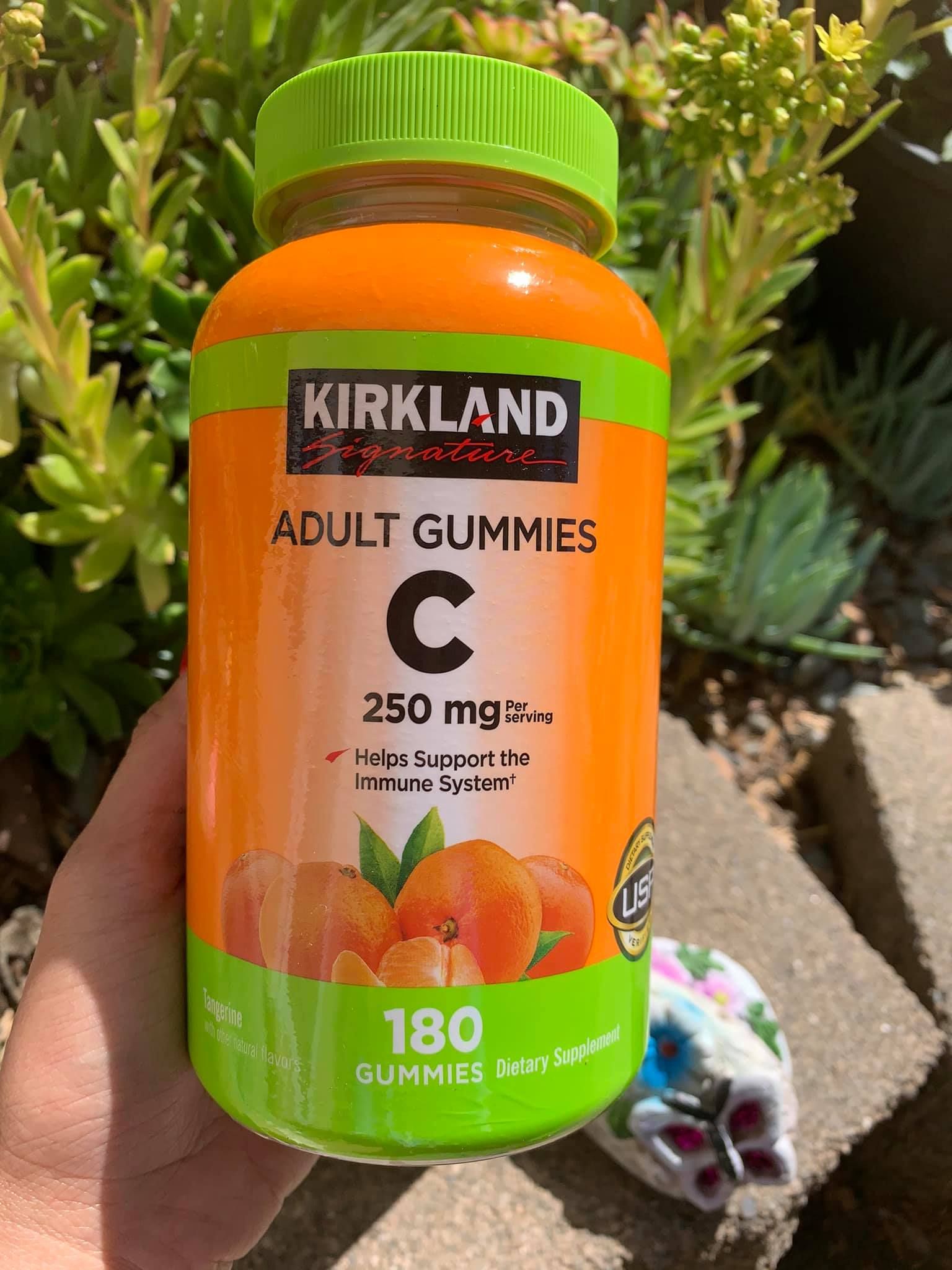 Kẹo dẻo bổ sung Vitamin C Kirkland Adult Gummies C 250mg (180 viên)