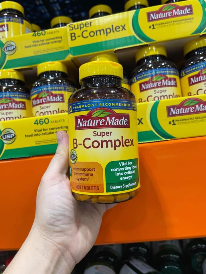 Viên uống vitamin B tổng hợp Natural Made Super B-Complex  – 460 viên