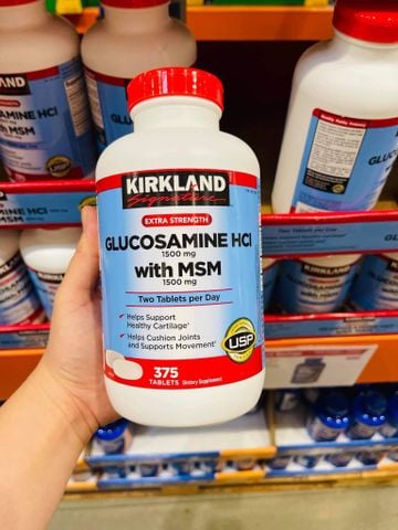  Viên uống hỗ trợ xương khớp Kirkland Glucosamine HCl with Msm & 1500mg 