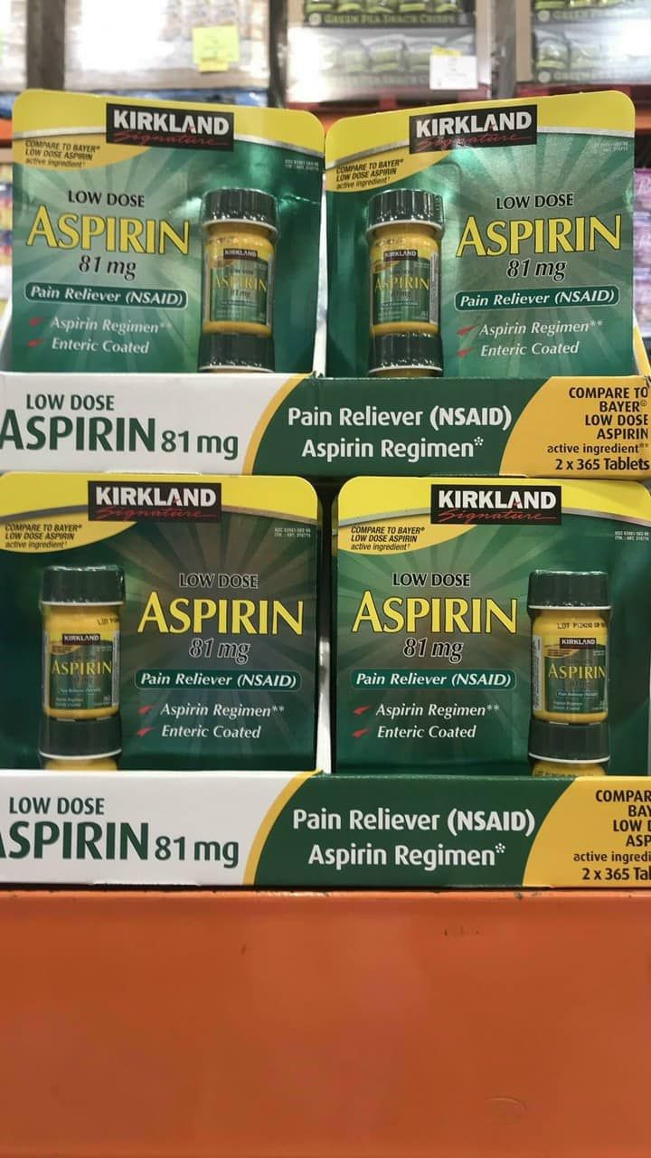 Viên uống giảm đau Kirkland Low Dose Aspirin 81mg