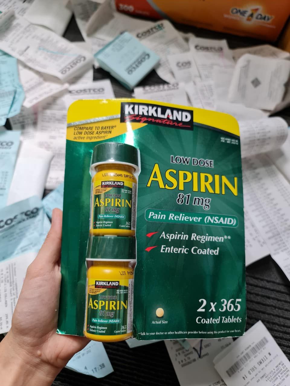 Viên uống giảm đau Kirkland Low Dose Aspirin 81mg