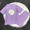 (Phom dưới 65kg) Đồ bộ nữ Eden phom rộng thun cotton - DB012