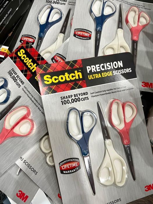 Bộ 3 kéo chất liệu Titanium siêu bền Scotch Precision Ultra Edge Scissor 3M