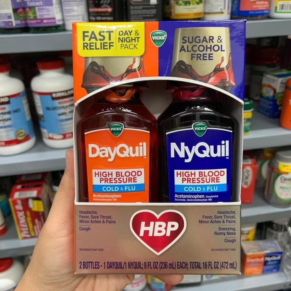 Siro cảm Vicks DayQuil & NyQuil Cold & Flu Severe