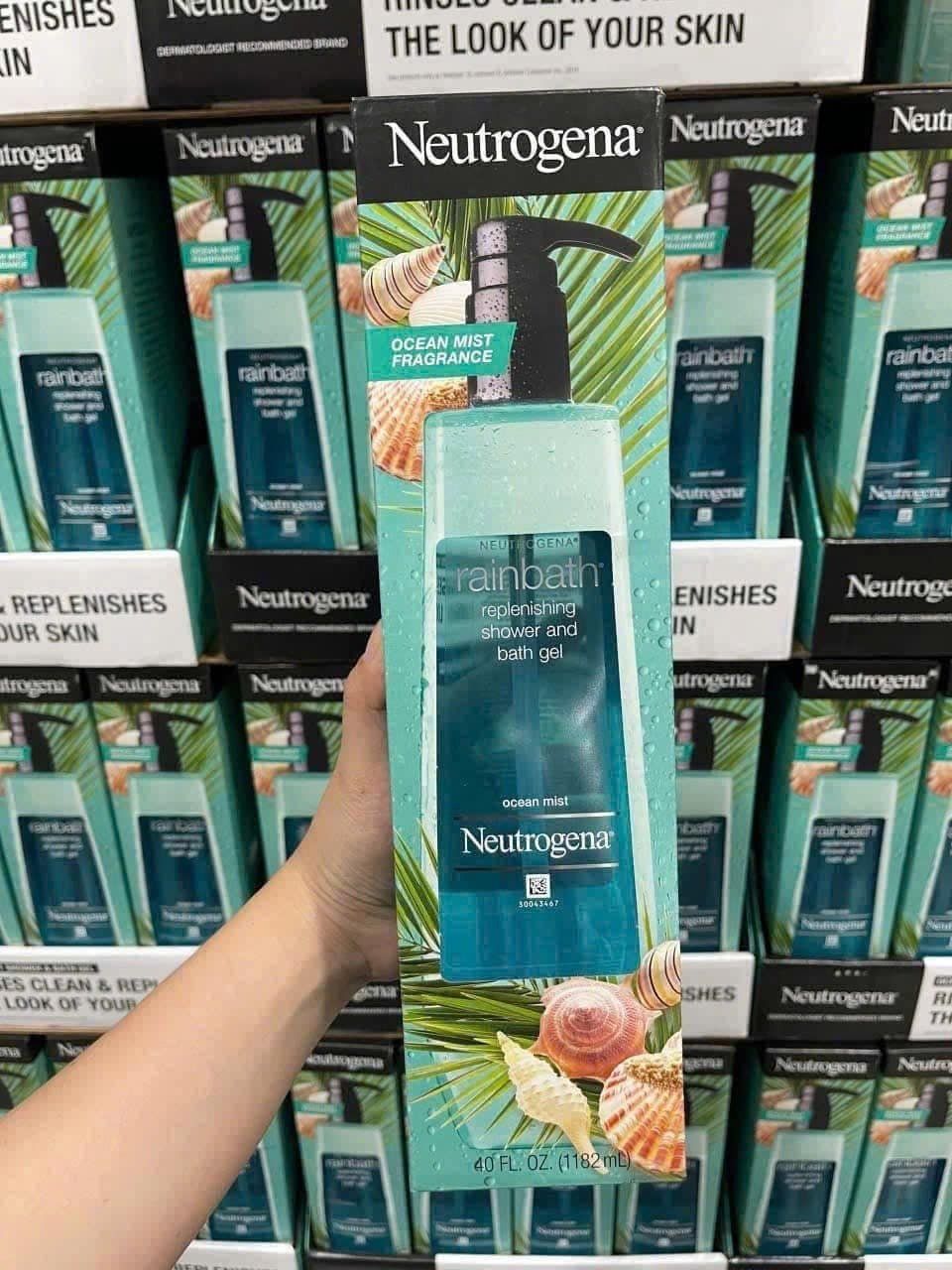 Sữa tắm giảm mụn lưng và viêm nang lông Neutrogena Rainbath