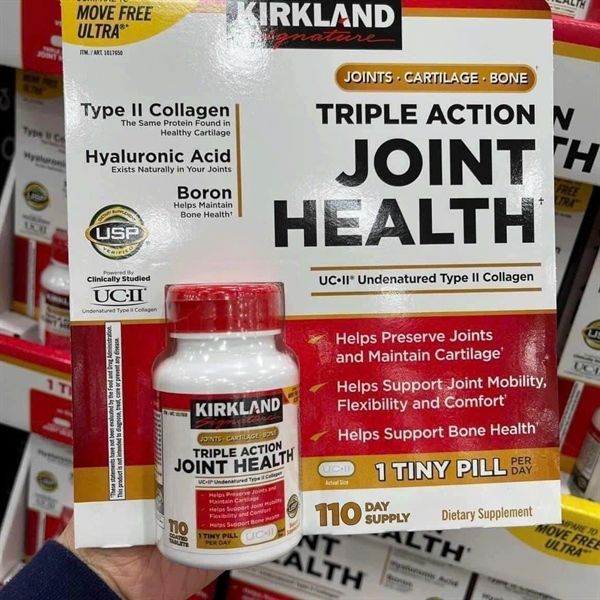 Viên uống hỗ trợ khớp Kirkland Signature Triple Action Joint Health