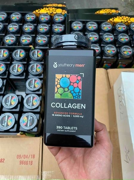 Viên uống Collagen Youtheory Men's Type 1,2 & 3 – Hộp 390 viên