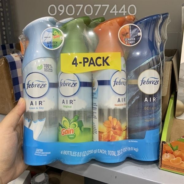 Xịt thơm phòng khử mùi Febreze Air của Mỹ