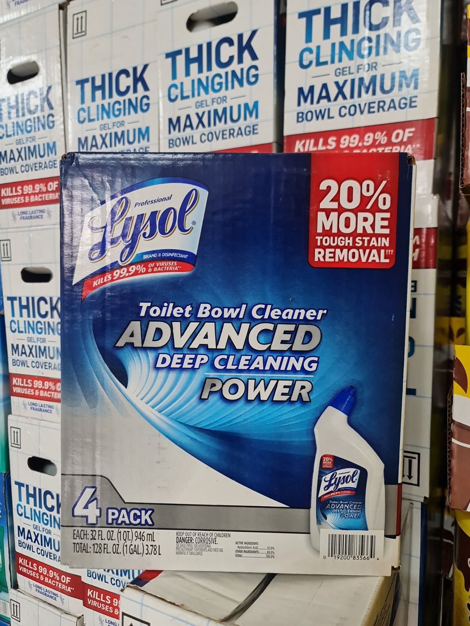 Nước tẩy rửa bồn cầu Lysol Advanced Toilet Bowl Cleaner của Mỹ