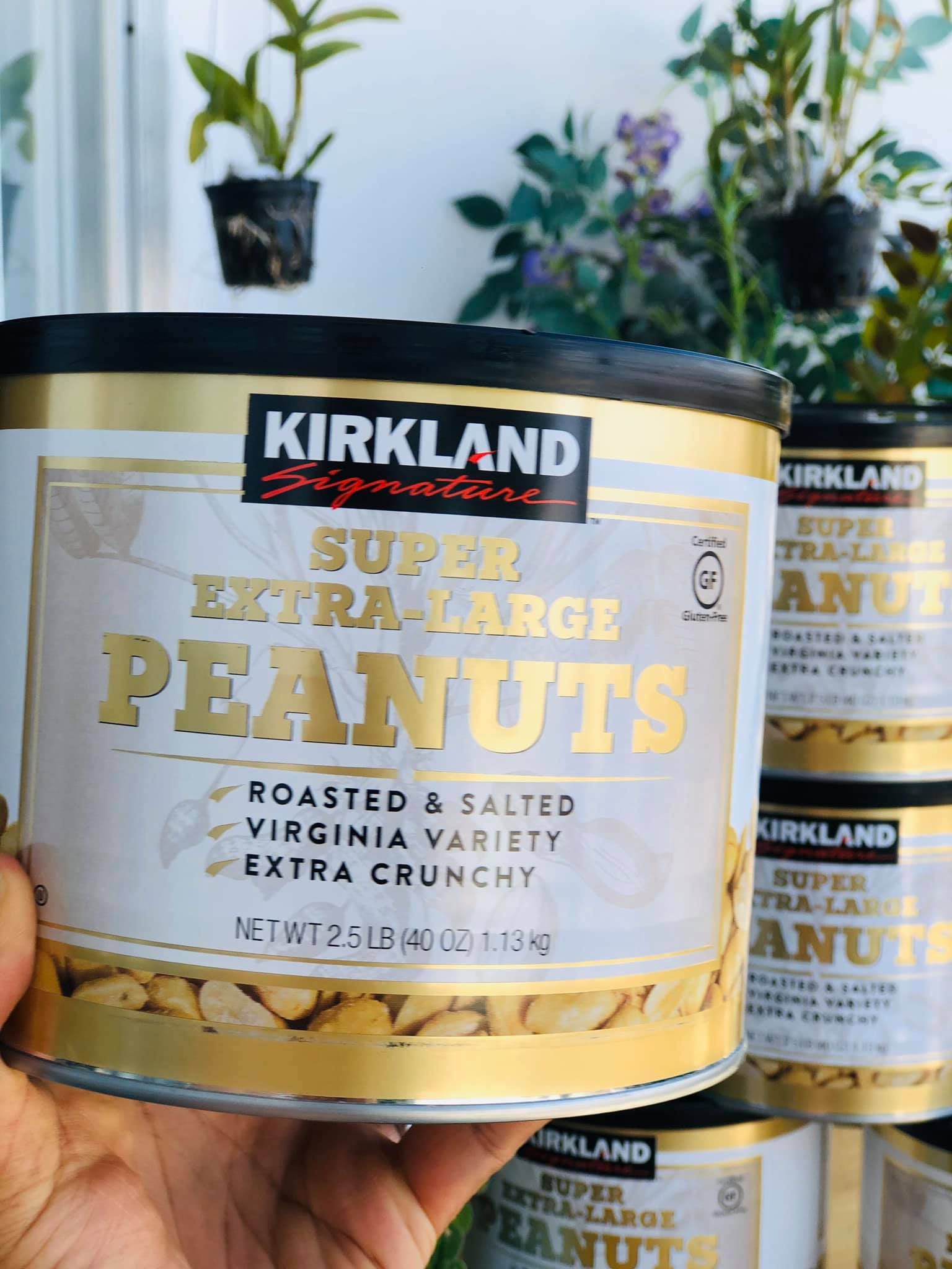 Đậu phộng rang muối Kirkland Super Extra Large Peanuts - 1,13kg