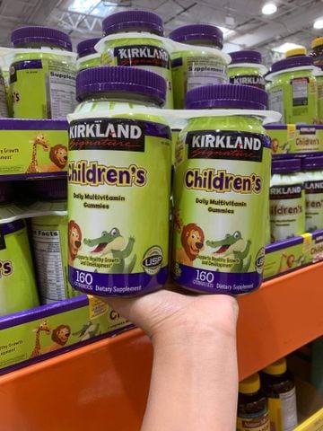  Kẹo dẻo vitamin tổng hợp cho trẻ em Kirkland Childrens Complete Multivitamin Gummies – 160 viên 