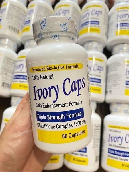 Viên uống trắng da, giảm nám, tàn nhang Ivory Caps Glutathione