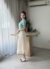 Áo kiểu công sở cổ vuông tay ngắn thời trang Eden – ASM261