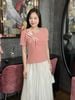 Áo kiểu công sở cổ vuông tay ngắn thời trang Eden – ASM261