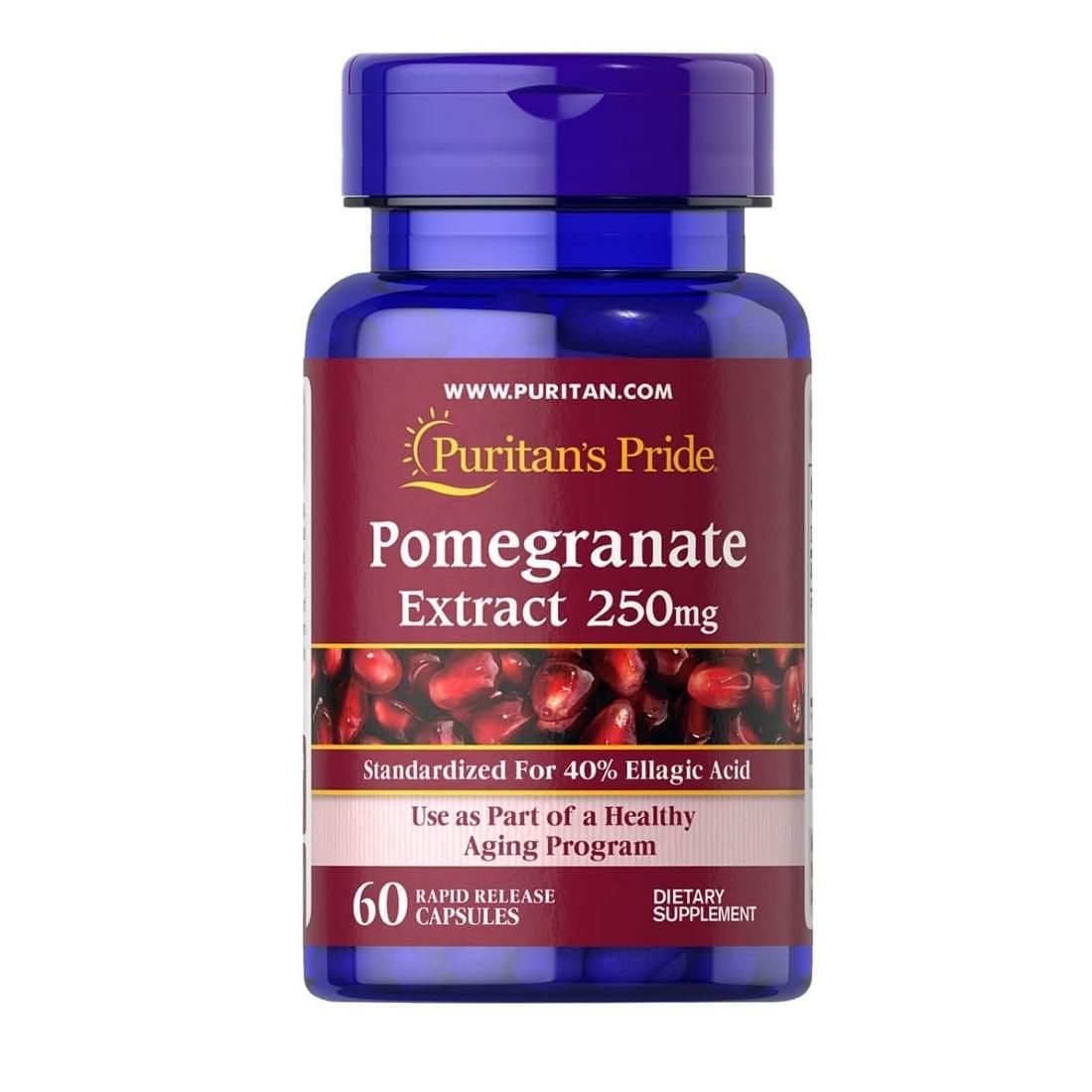 Viên uống tinh chất lựu chống nắng Puritan’s Pride Pomegranate Extract 250mg